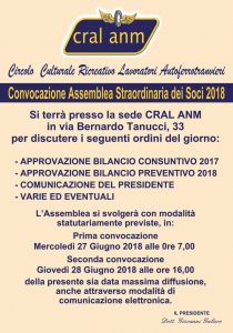 convocazione straordinaria